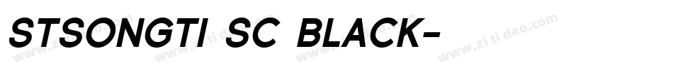 stsongti sc black字体转换